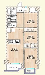 間取図画像 3LDK