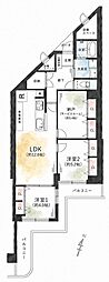 エバーグリーン淀川2号館 3LDKの間取図画像
