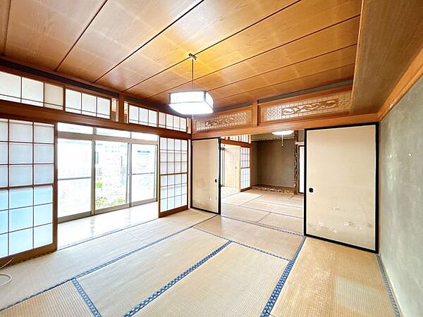 【リフォーム予定】1F約8帖和室です。縁側、続き間でLDKを作成いたします。