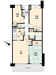 宮崎台南パーク・ホームズ弐番館 3LDKの間取図画像