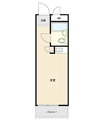 ＴＯＰ市ケ谷ＮＯ1 ワンルームの間取り
