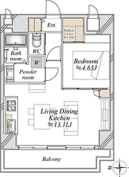 間取図画像 1LDK