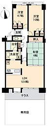 モアクレスト玉川学園弐番館 3LDKの間取図画像