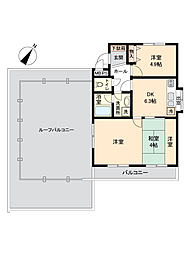 エクセル西谷 1LDKの間取図画像