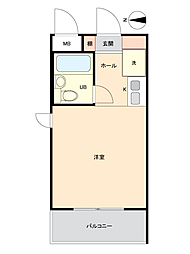 ロマネスク御影 ワンルームの間取図画像