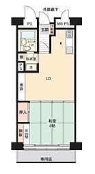 南房総プリンセスシーハイツ 1DKの間取図画像