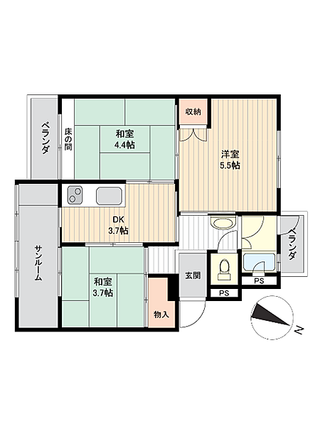 間取り：328000651283