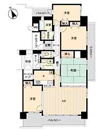 弥生が丘2番館 4LDKの間取図画像