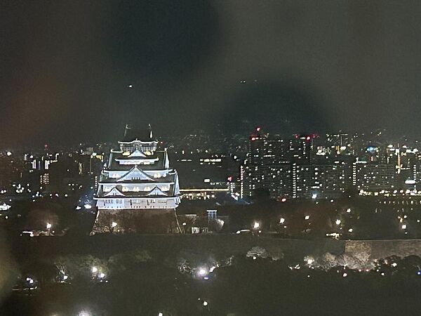 夜景の大阪城もライトアップされ魅力的です。