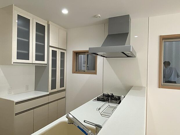 〜kitchen〜　建物プラン例　オープンキッチンでもあり、壁を取り払うことで、より開放的なキッチン・ダイニングスペースが生まれます。