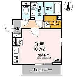 ｌａ　ｃｈａｎｃｅ 3階ワンルームの間取り
