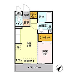 間取図画像 1LDK