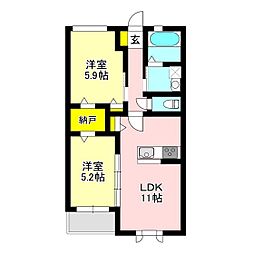 ウイングクレストC 1階