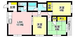 メゾン春山 3LDKの間取図画像
