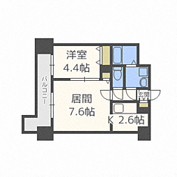 レジディア札幌駅前 2階