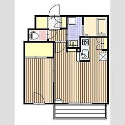 バニラシード白石 1LDKの間取図画像
