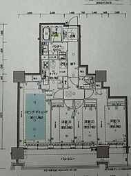 プレミストタワーズ札幌苗穂ブライトゲート 3LDKの間取図画像