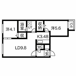 カオン山鼻 2階