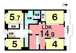 間取図画像 4LDK