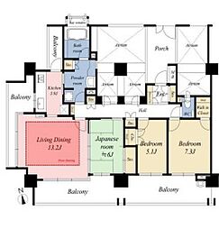 テラス武蔵野桜堤 3LDKの間取図画像