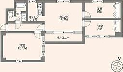 間取図画像 3LDK