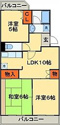 サンライズマンションの間取図画像