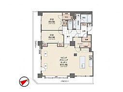 ライオンズタワー池袋 2LDKの間取図画像