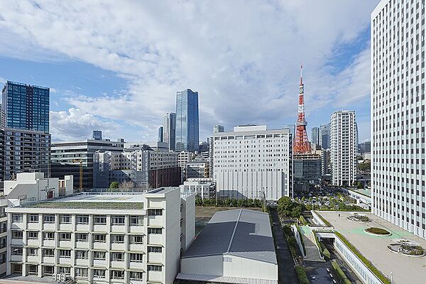 リビングからは東京タワーがきれいに見晴らせます。(天候による)