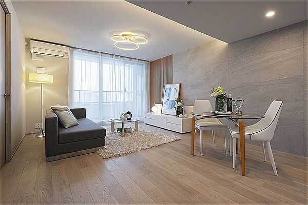 住まいの中心となるLDKは約16.6帖の広さです。2026年1月に内装リフォーム済みの綺麗な室内で、新生活を気持ち良くスタートすることができます。ペット飼育可能です(細則有)。
