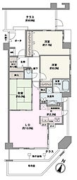 ロータリーパレス習志野 3LDKの間取図画像