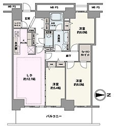 間取図画像 3LDK