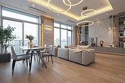 ザ・クレストタワー 3LDKのリビング/ダイニング