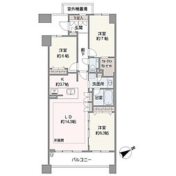 間取図画像 3LDK