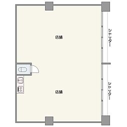 三鷹コーポラス ワンルームの間取図画像