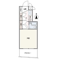 ライオンズマンション東武練馬 1Kの間取図画像