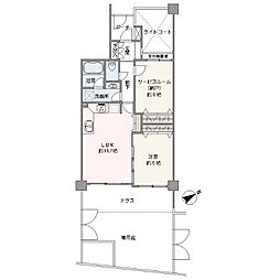 クリオ調布弐番館 1SLDKの間取図画像