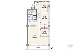 エスポア東山A棟 3LDKの間取図画像