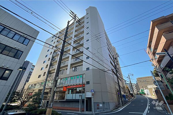 覚王ハイツの外観(北東側から)