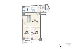都ハイツ 2DKの間取図画像