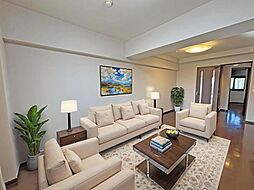 LDKは16.5帖。キッチンは対面式のキッチンです。