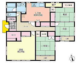 前原東戸建住宅 1階4LDKの間取り