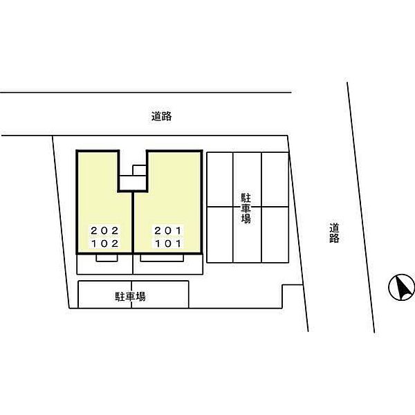 ミモザ 201｜栃木県足利市上渋垂町(賃貸アパート2DK・2階・53.76㎡)の写真 その22