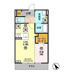 間取図画像 1LDK