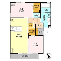 間取図画像 2LDK