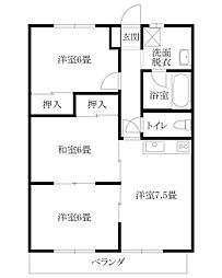 ベラフォレスタ 3DKの間取図画像