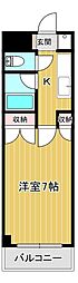 モンシャトー足利成和 1Kの間取図画像