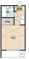 ヴィラトーヨー東戸塚第1 1Kの間取図画像
