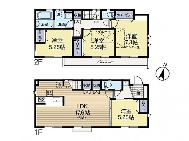 間取り図　1号棟
