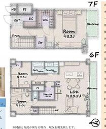 経堂セントラルマンション 3SLDKの間取り