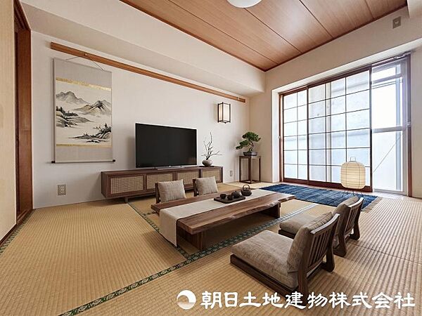 日中の暖かい時間は畳の上でゴロゴロするのもいいですね！